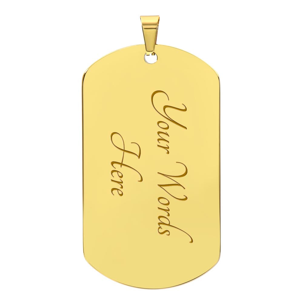 Dad To Be - Dog Tag Necklace